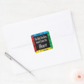 De beste leerkrachten uit het hart vierkante sticker (Envelop)