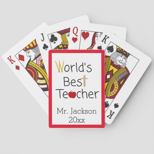 De beste leerschool voor schoolbegeleiders ter wer pokerkaarten (Achterkant)