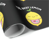 De beste Lemom Funny Lemon Pun Dark BG Cadeaupapier (Rol Hoek)