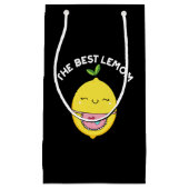 De beste Lemom Funny Lemon Pun Dark BG Klein Cadeauzakje (Voorkant)