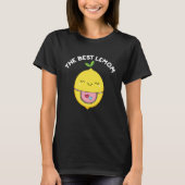 De beste Lemom Funny Lemon Pun Dark BG T-shirt (Voorkant)