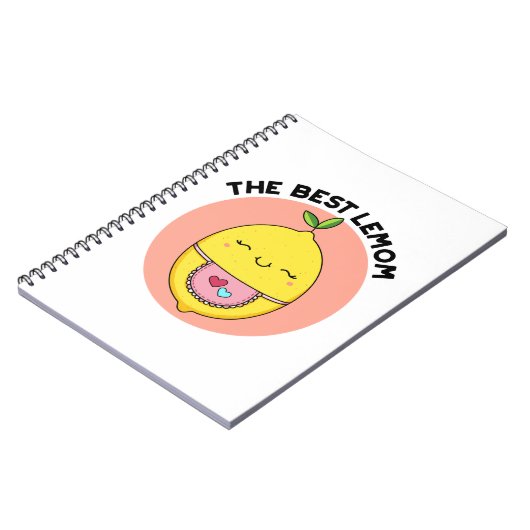 De beste Lemom Funny Lemon Pun Notitieboek (Linkerzijde)
