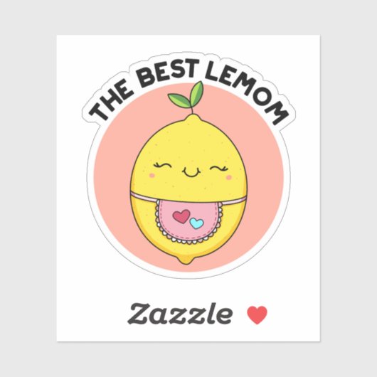 De beste Lemom Funny Lemon Pun Sticker (Vel)