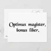 De beste leraar is een goed boek. briefkaart (Voorkant / Achterkant)