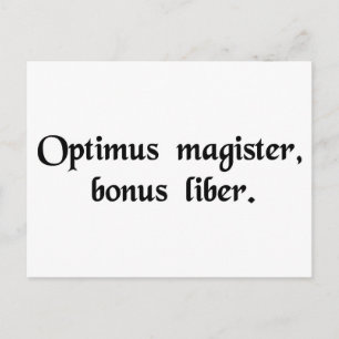 De beste leraar is een goed boek. briefkaart