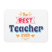De beste leraar ooit magneet (Horizontaal)