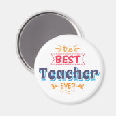 De beste leraar ooit magneet (Voorkant / Achterkant)