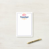 De beste leraar ooit post-it® notes (Op bureau)