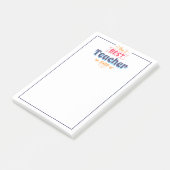 De beste leraar ooit post-it® notes (Schuin)