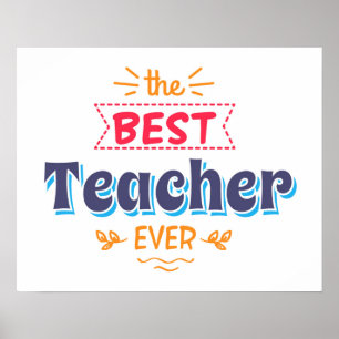De beste leraar ooit poster