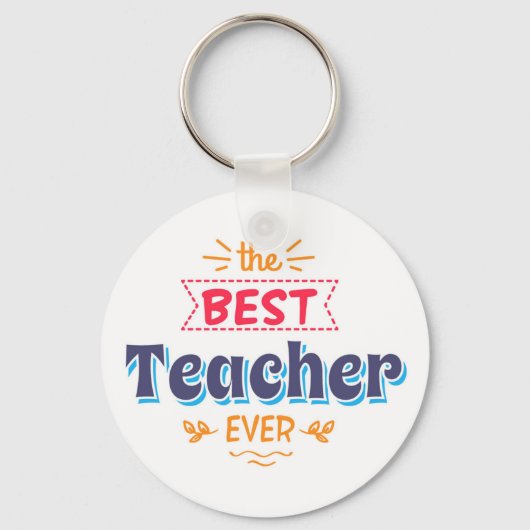 De beste leraar ooit sleutelhanger (Voorkant)