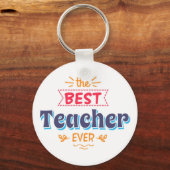 De beste leraar ooit sleutelhanger (Voorkant)