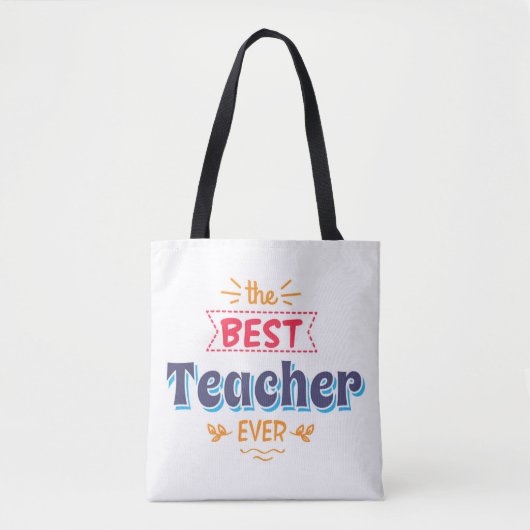De beste leraar ooit tote bag (Voorkant)
