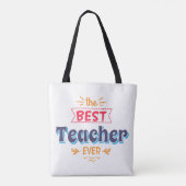 De beste leraar ooit tote bag (Achterkant)