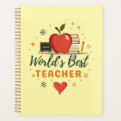 De beste leraar ter wereld - gepersonaliseerde naa planner (Voorkant)