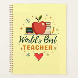 De beste leraar ter wereld - gepersonaliseerde naa planner