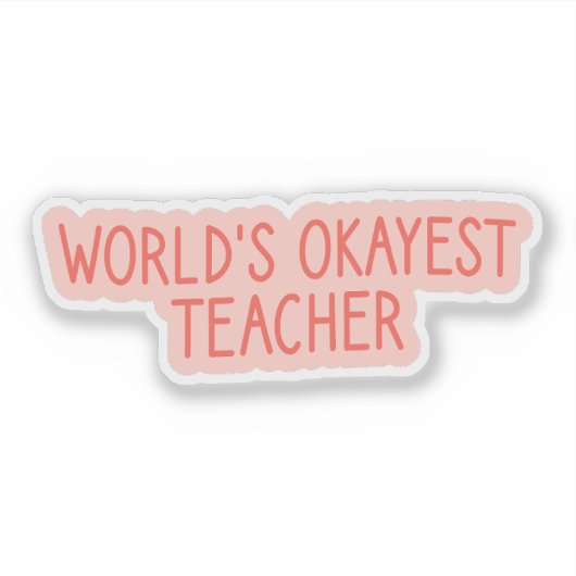 De beste leraar ter wereld, terug naar school sticker (Voorkant)