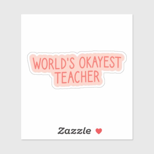 De beste leraar ter wereld, terug naar school sticker (Vel)