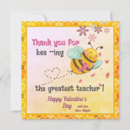 De beste leraar Valentijnsdag Feestdagenkaart