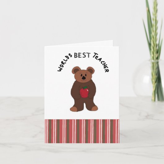 De Beste Leraar van werelden Feestdagen Kaart (Voorkant)