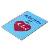 De beste leraren onderwijzen uit het hart notitieboek (Linkerzijde)