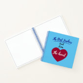 De beste leraren onderwijzen uit het hart notitieboek (Binnen)