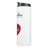 De beste leraren onderwijzen uit het hart thermosbeker (Geroteerd rechts)