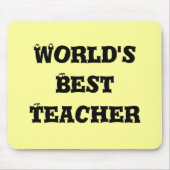 De beste lerares mousepad ter wereld muismat (Voorkant)
