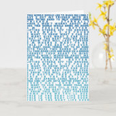 De beste levenslange complete tekst ooit Blue Bapt Kaart (Gele Bloem)