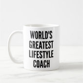 De beste lifestyle coach ter wereld koffiemok (Links)