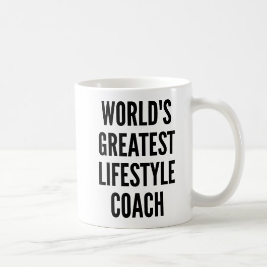 De beste lifestyle coach ter wereld koffiemok (Rechts)