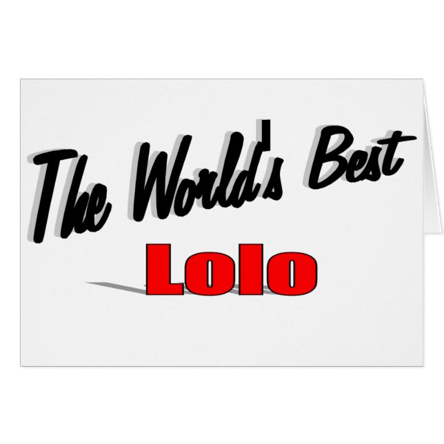 De beste Lolo ter wereld (Voorkant Horizontaal)
