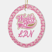 De beste lpn-cadeauwerij ter wereld keramisch ornament (Links)