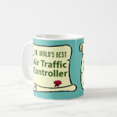 De beste luchtverkeersleider ter wereld. koffiemok (Voorkant links)