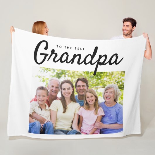 De beste maatfoto van opa fleece deken (In situ)