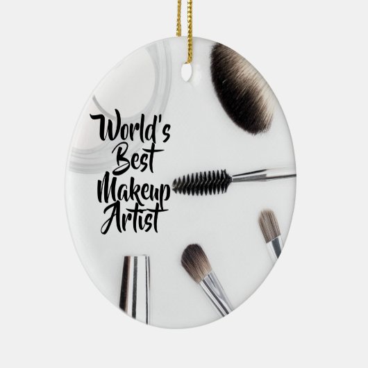 De beste make-up kunstenaar ter wereld keramisch ornament (Rechts)