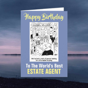 De beste makelaar ter wereld - Happy Birthday Kaart