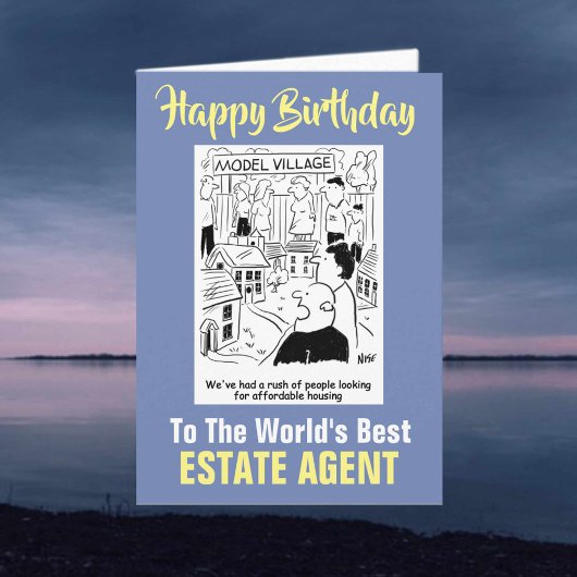 De beste makelaar ter wereld - Happy Birthday Kaart