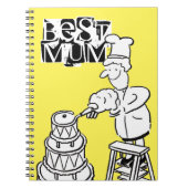 De beste makreelmaker die reuzensnoer decorreert notitieboek (Voorkant)