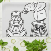 De beste makreelmaker die reuzensnoer decorreert theedoek (Gevouwen)