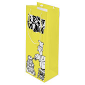 De beste makreelmaker die reuzensnoer decorreert wijn cadeautas (Voorkant Gekanteld)