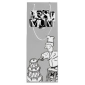 De beste makreelmaker die reuzensnoer decorreert wijn cadeautas (Achterkant)