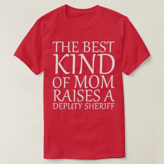 De beste mam haalt een adjunct-sheriff op (2) t-shirt (Design voorkant)