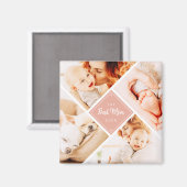 De beste mam ooit moderne aangepaste foto's magneet (Voorkant / Achterkant)