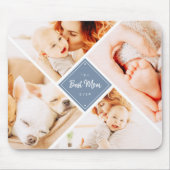 De beste mam ooit moderne aangepaste foto's muismat (Voorkant)