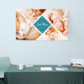 De beste mam ooit moderne aangepaste foto's spandoek (Beurs)