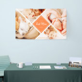 De beste mam ooit moderne aangepaste foto's spandoek (Beurs)