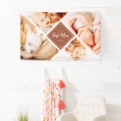 De beste mam ooit moderne aangepaste foto's spandoek (Insitu)