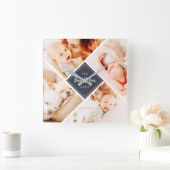De beste mam ooit moderne aangepaste foto's vierkante klok (Huis)