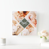 De beste mam ooit moderne aangepaste foto's vierkante klok (Huis)